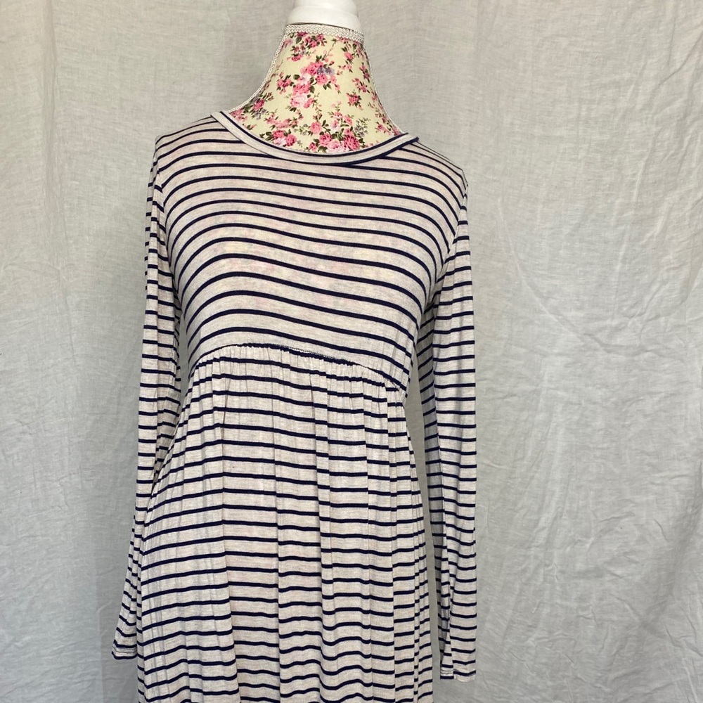 Bella Ella Jersey Striped Midi dress